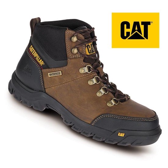 Caterpillar CAT Bottes De Sécurité Homme Marron Powerplant Dealer - Cuir Résistant Chaleur