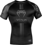 Venum Rashguard Logos Short Sleeve Zwart Small