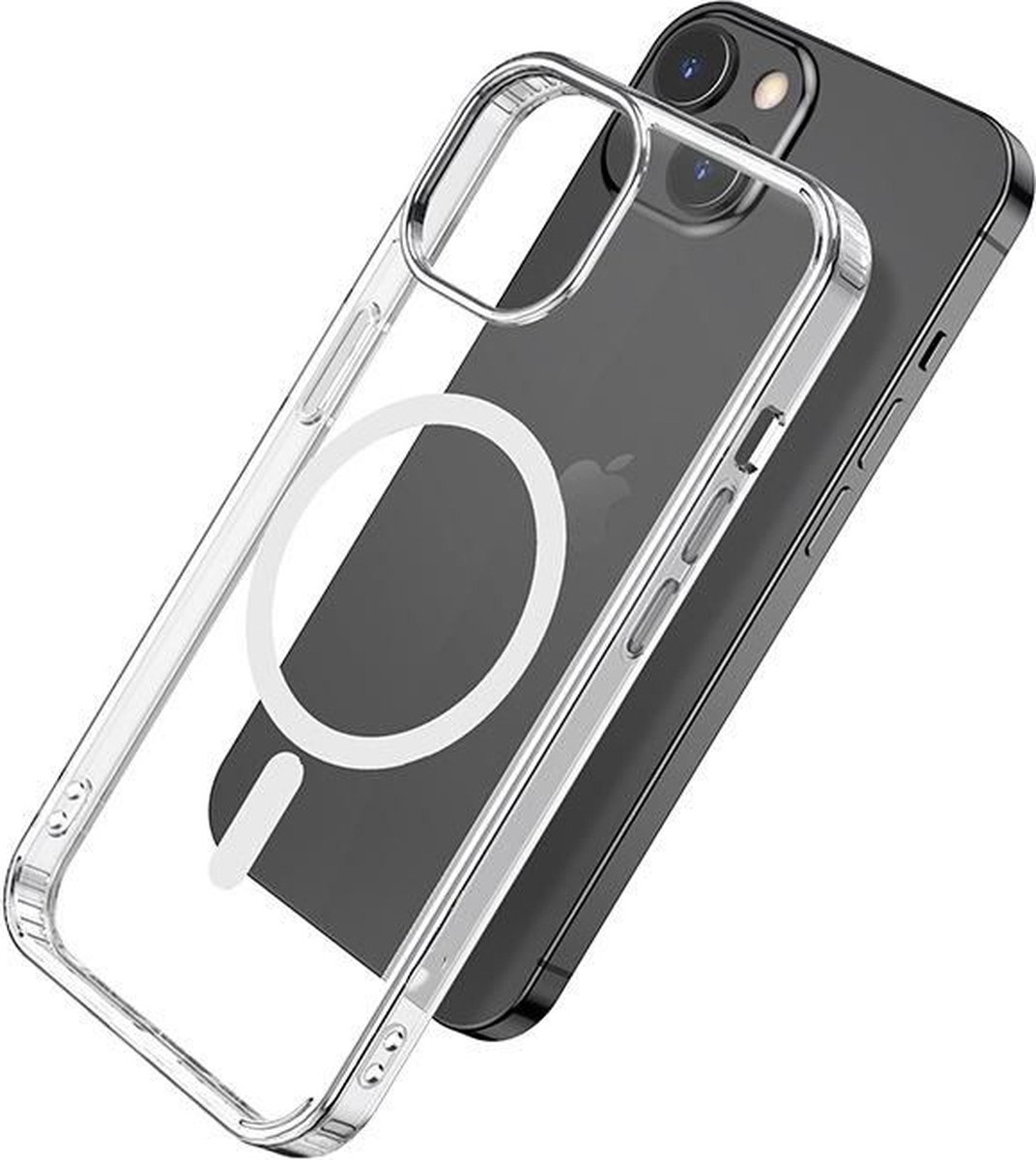 eSTUFF Magnetic Hybrid Clear Case for iPhone 13 Mini mobiele telefoon behuizingen 13,7 cm (5.4