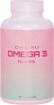Cabau Omega 3 Visolie - Multivitamine - 90 Capsules - Van rund (halal) - Hoog in DHA & EPA - Voedingssupplement