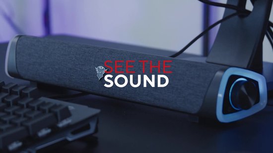 Barra de sonido gaming Trust GXT 620 Axon con iluminación RGB