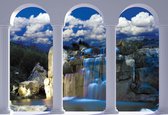 Fotobehang Waterfall Nature Arches | XL - 208cm x 146cm | 130g/m2 Vlies