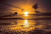 Fotobehang Beach Sunset | PANORAMIC - 250cm x 104cm | 130g/m2 Vlies