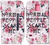 2 in 1 wallet cover Samsung Galaxy S5 Normal people scare me