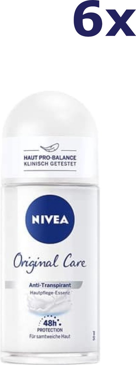 Goedkoopste Nivea Original Care Deo Roller - 6 x 50 ml
