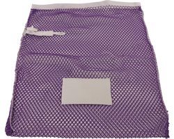 Premium wasnet 40x60 cm - Met knoopsluiting - Paars
