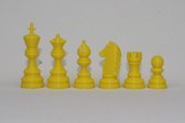 Schaken – Schaakstukken – Maat 10 – Kleur – Geel – Koningshoogte KH 127 mm – 3D print – Voor één speler