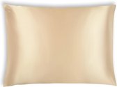 Sleepbits® Satijnen Kussensloop – 2 Stuks – Goud - Anti Age Silk – Zijdezacht – Satijn Haarverzorging – Krullend Haar Producten – Huidverzorging – 60x70 cm