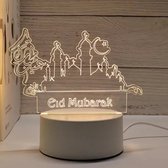 3D Illusie Lamp Eid Mubarak