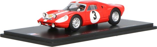 De 1:43 Diecast Modelscar van de Porsche 904 GTS # 3 Winnaar Rally Des Routes du Nord van 1965.De rijders waren F. Dumousseau en M. Roques.Dit model is beperkt door 300 stuks. De maker van dit schaalmodel is Spark.Dit model is alleen online beschikba