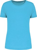 Damessport-T-shirt triblend met ronde hals 'Proact' Light Turquoise - XL