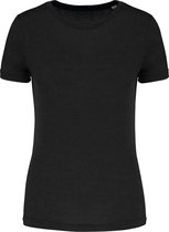 Damessport-T-shirt triblend met ronde hals 'Proact' Zwart - S