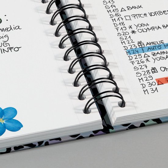 SIGEL JN625 Jolie Spiral Notebook, Moonlight Melody, Dotted (dot Grid