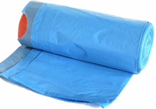 Afvalzakken/vuilniszakken - 20x - 60 liter - blauw - 12,5 mic. - Prullenbak zakken