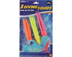 Jolly Outside - Duikinktvissen - 3 stuks - Duiken - Opduiken - inktvis - Inktvissen - Kleuren - Zinken - Bodeminktvissen - Duikringen