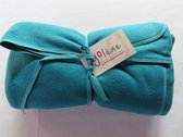 Fleece Deken - Babybedje - 100x140 - Turquoise