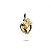Twice As Nice Hanger in 18kt verguld zilver, hartje