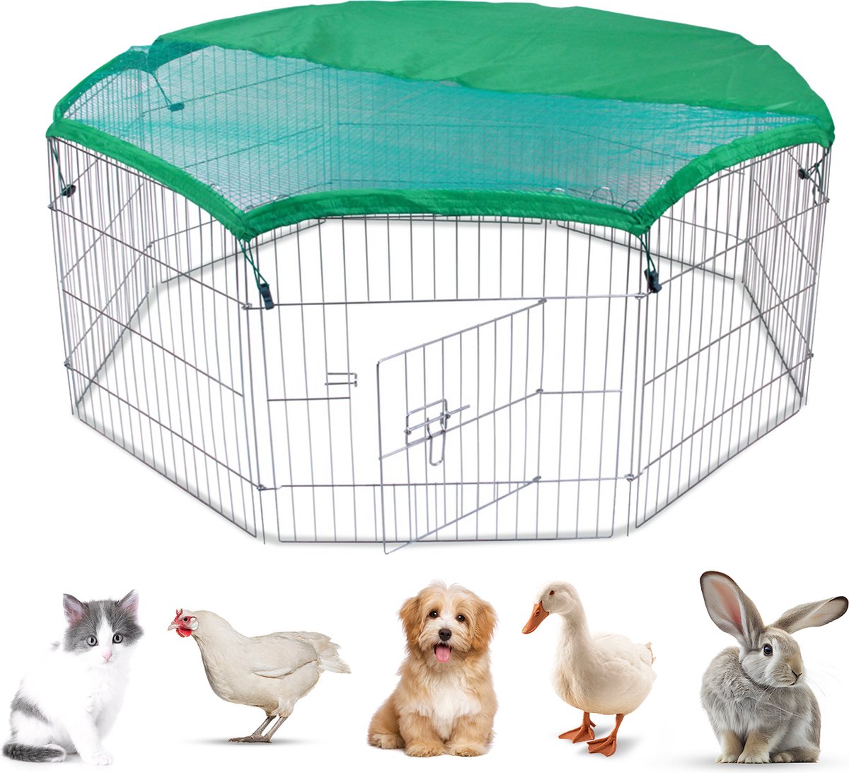 MaxxPet Enclos pour Chien – Parc à Chiot Métal - Enclos Lapin