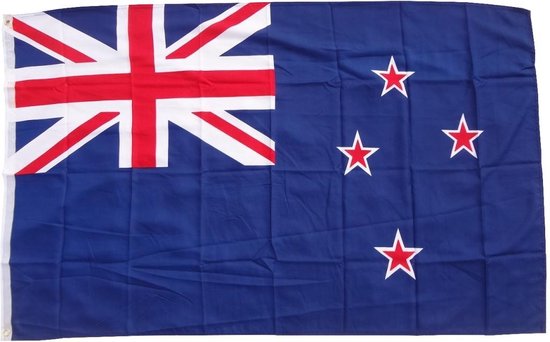 Drapeau Nouvelle-Zélande 90 x 150 cm drapeau à 2 oeillets 100 g/m² poids du tissu sisflags soulevé