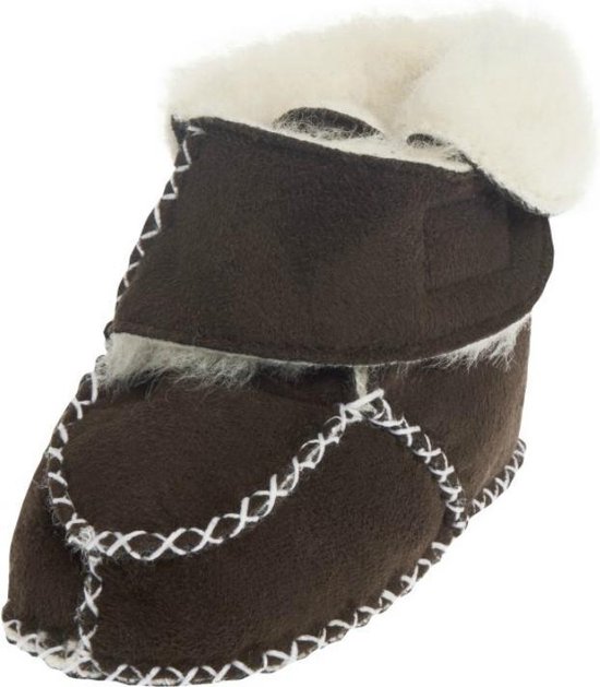 Playshoes Babyschoenen Klittenband Donkerbruin Maat 16/17