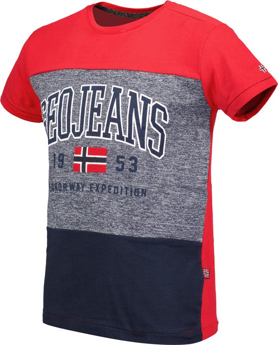 Geographical Norway - Short Cargo Patchs Brodés Panoplie Beige