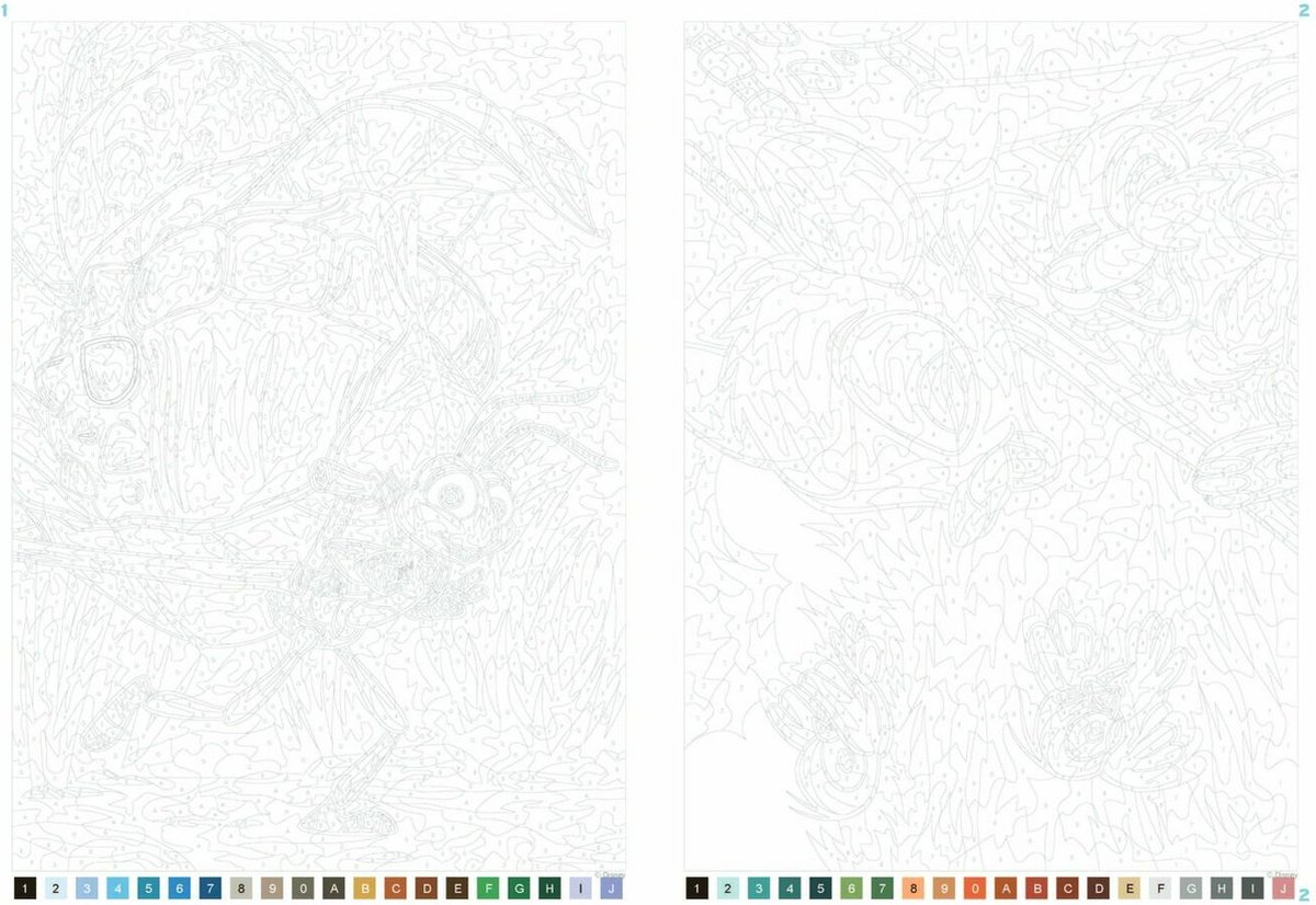 Disney Coloriages Mystères Disney Saisons - Hachette heroes - kleuren op nummer - Kleurboek voor volwassenen — afbeelding 5