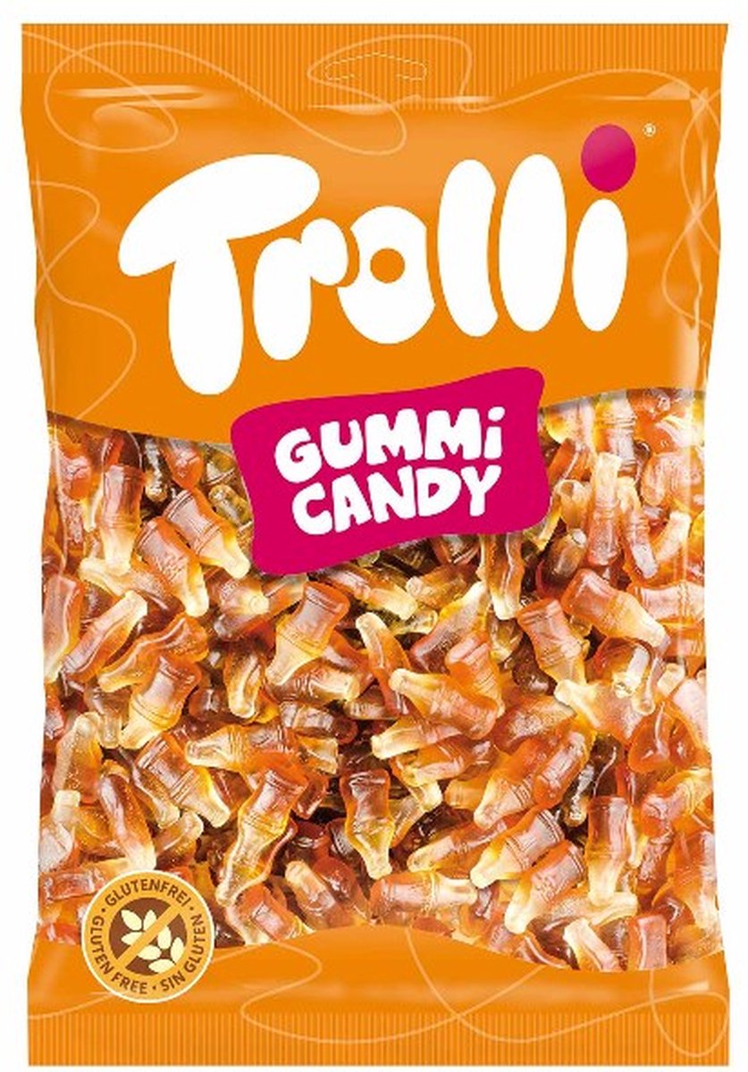 Trolli - cola flesjes - 1 kg - snoep - snoepgoed - fles