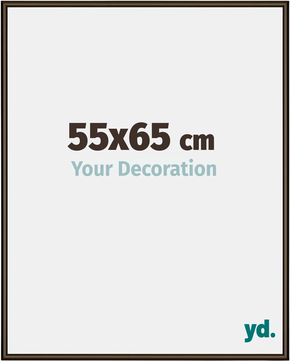 yd. Your Decoration - Fotolijst 55x65 cm - Aluminium - Walnoot Structuur - New York