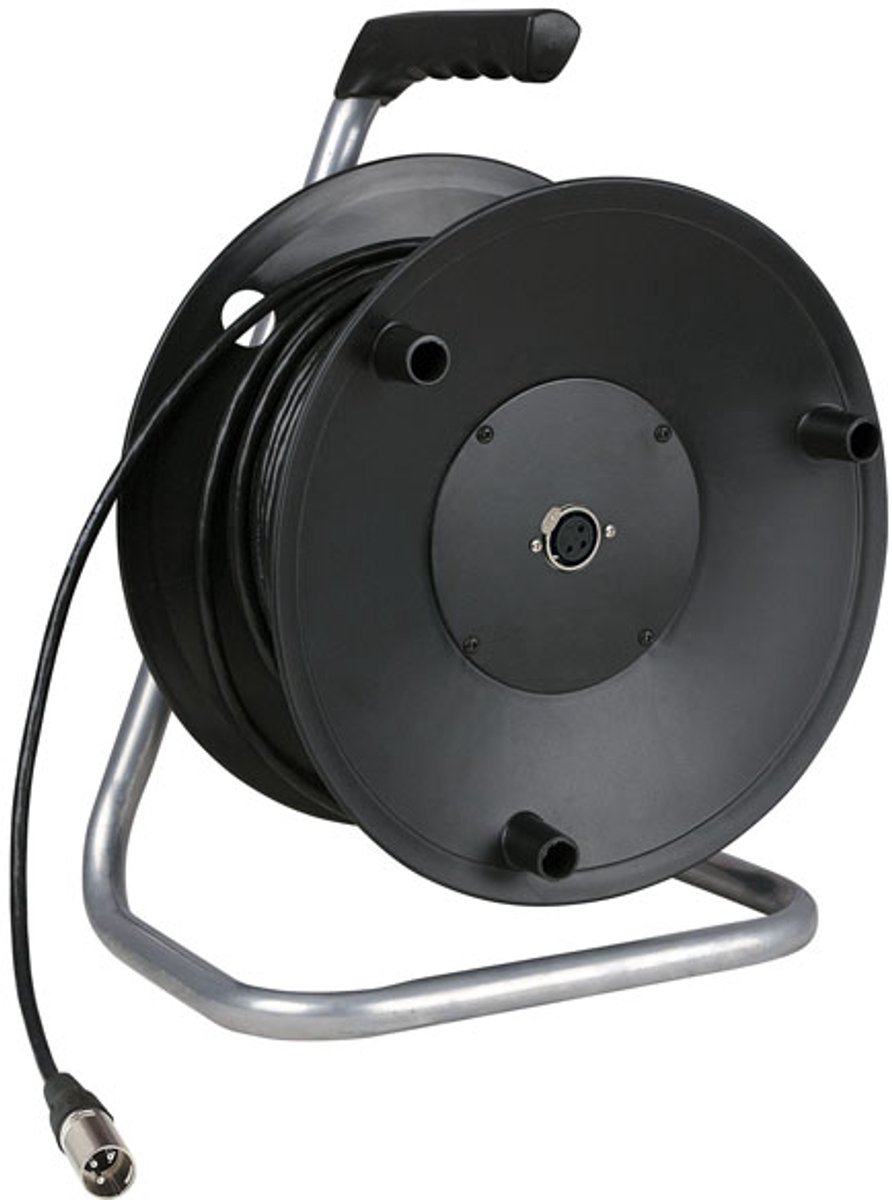 DAP haspel met 50 meter XLR-kabel