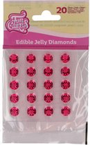 FunCakes Eetbare Jelly Diamonds - Roze - pk/20 - Taartdecoratie