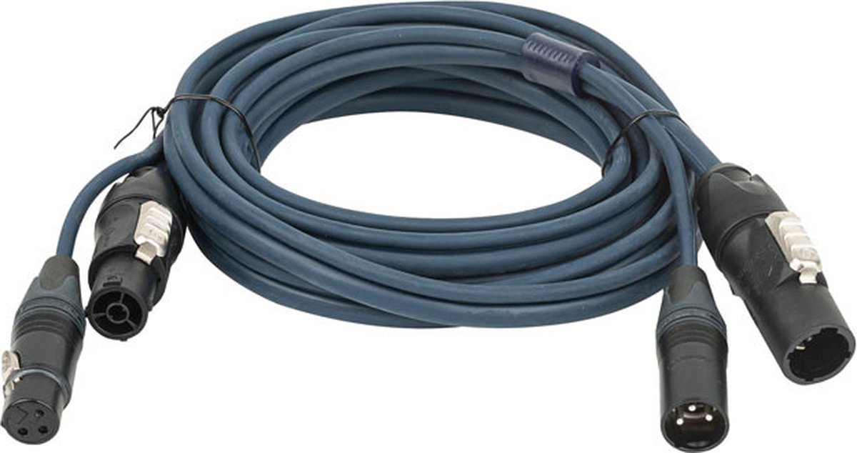 DAP FP-13 hybride kabel PowerCON True1 - 3p XLR 6 meter
