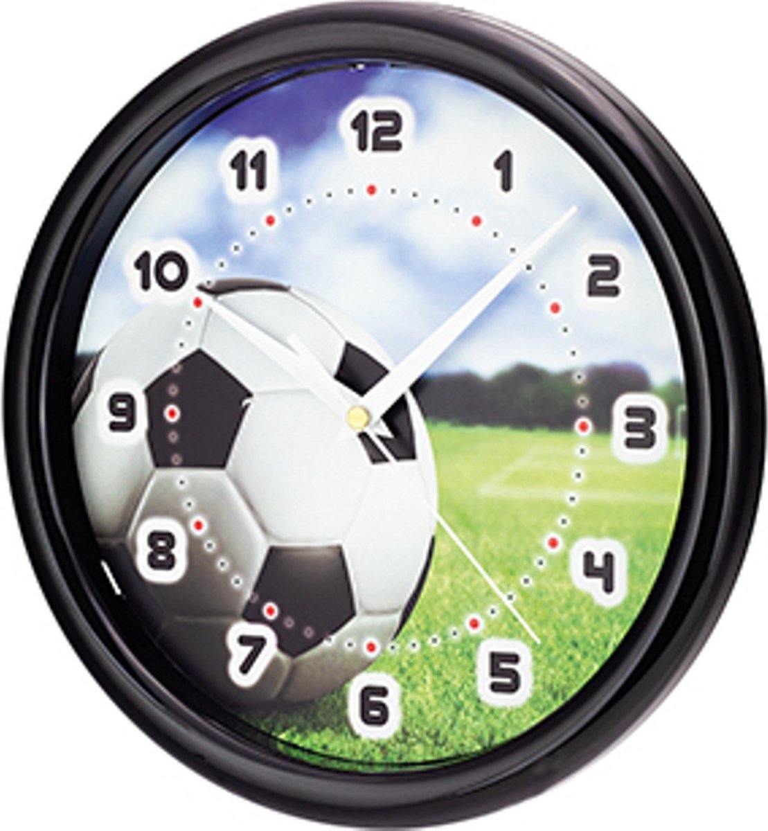 Wandklok VOETBAL modern design voor kinderen