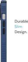 Speck hoesje geschikt voor Apple iPhone 15 Plus en iPhone 14 Plus - Ultieme Bescherming en Grip - Luxe Soft-touch Afwerking - Valbescherming gecertificeerd tot 4 meter - Microban Antibacterieel - Presidio2 Grip lijn - Blauw