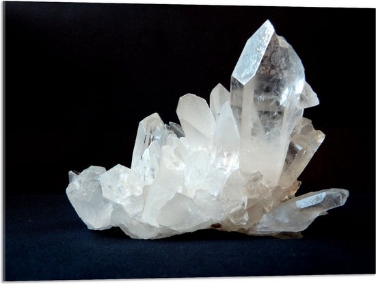 Acrylglas - Witte IJskristal - 80x60 cm Foto op Acrylglas (Wanddecoratie op Acrylaat)