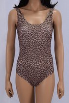 Zwempak- Leopard print Badpak- Dames Badmode Tank Bikini Strandkleding Zwemkleding 424- Leopard print- Maat 40/S