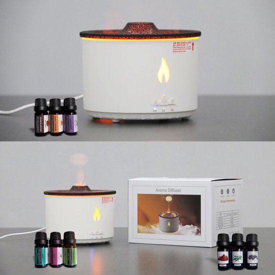 Aroma Diffuser Geurverspreider met Timer Luchtbevochtiger 360ML