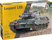 1:35 Italeri 6481 Leopard 1A5 Tank Plastic Modelbouwpakket