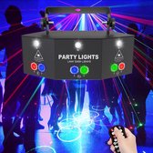 Feest diskolamp - Discolicht projector - Reageert op muziek - LED - Feestlicht - Laser - RGB - Laserlamp - House party - Feest - LED lamp - Lichteffect