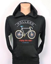 Hoodie Holland enjoy the ride zwart | Maat XL
