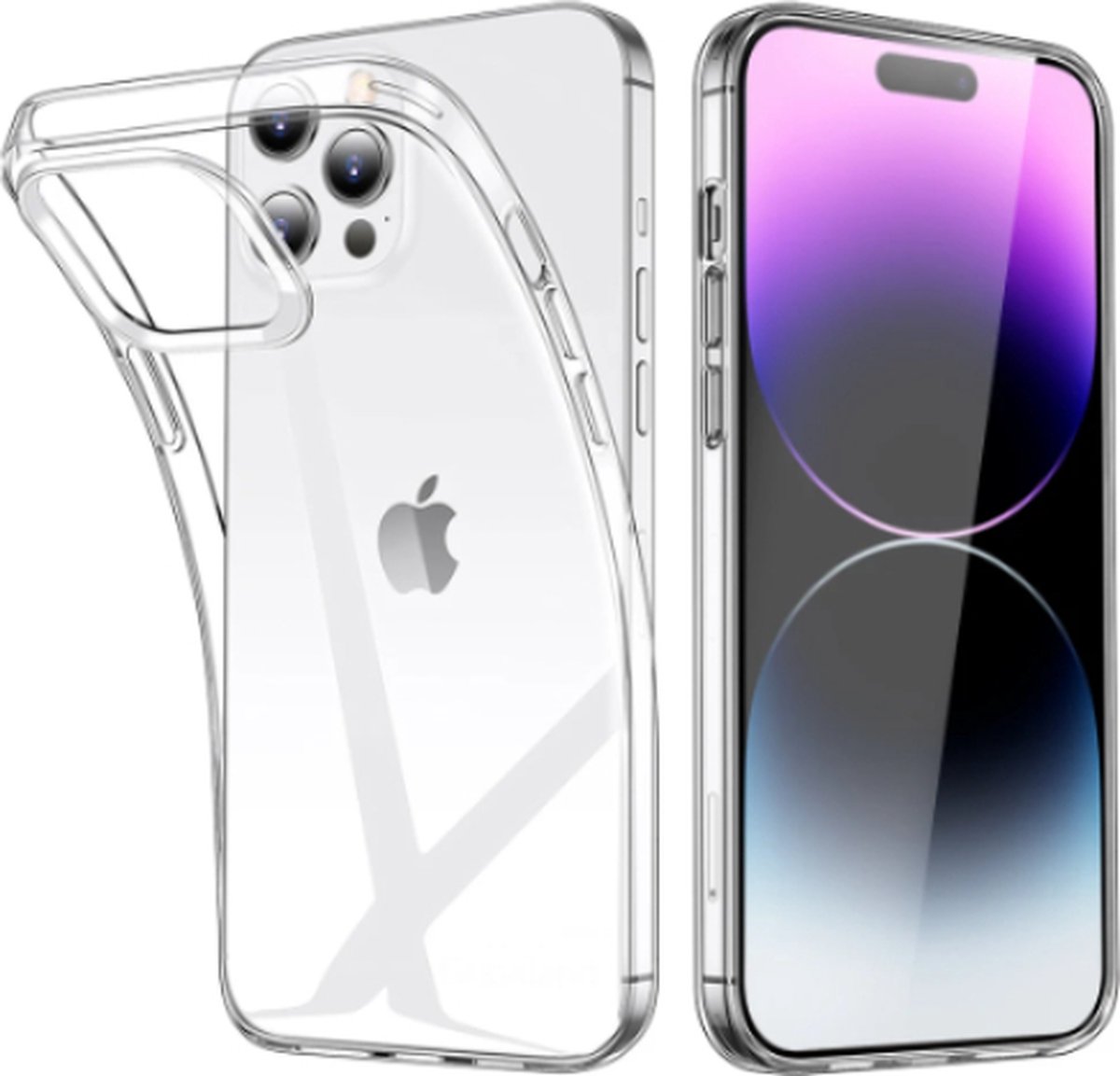 iPhone 14 hoesje Transparant shock proof case - Extra Stevig