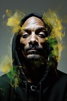 Snoop Dogg Poster - Muziekposter - Hoge Kwaliteit - Rap Poster - NAW poster - 420 - Portret - 61x91cm - Geschikt om in te lijsten