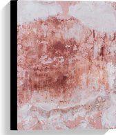 Canvas - Textuur en Vlekken Bruin op Muur - 30x40 cm Foto op Canvas Schilderij (Wanddecoratie op Canvas)