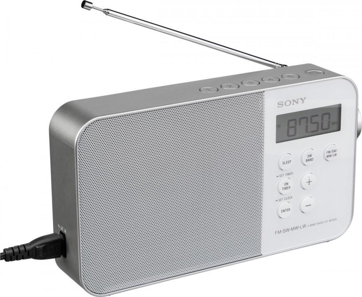 Sony ICFM780SL Draagbare radio Wit