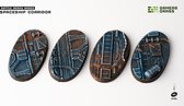 Spaceship Corridor Bases Pre-Painted (4x 60mm Oval)