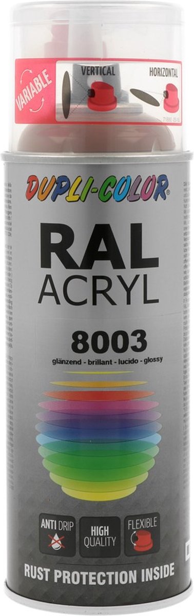 Motip Dupli-Color Spuitbus Acryl Hoogglans - RAL 8003 Leembruin