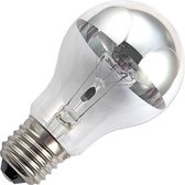Kopspiegellamp standaard zilver 100W grote fitting E27
