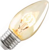 Sylvania Toledo kaarslamp LED spiraalfilament goud 2.3W (vervangt 13W) grote fitting E27