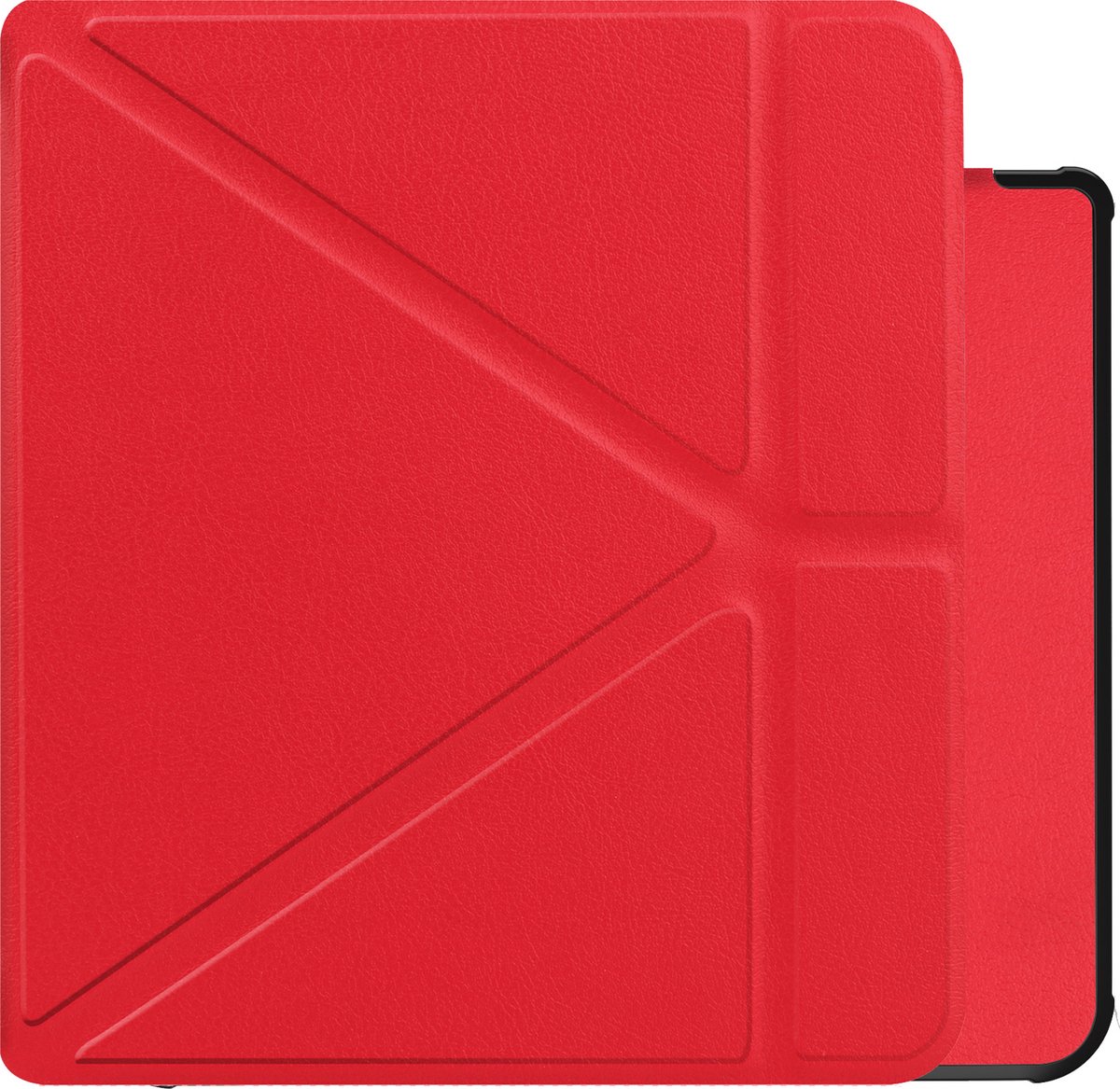 Basey Hoesje Geschikt voor Kobo Sage Hoesje Bookcase Cover Hoes - Kobo Sage  Case Cover Hoes - Rood