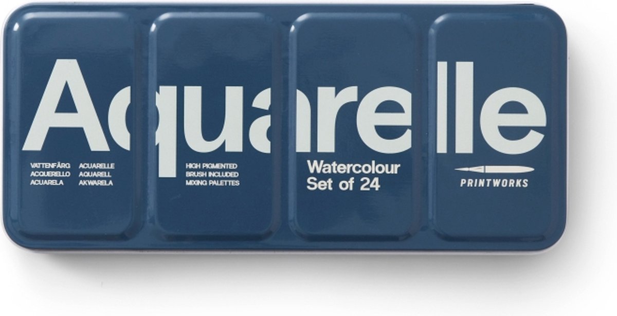 Printworks Waterverf / Aquarel - doos met 24 kleuren