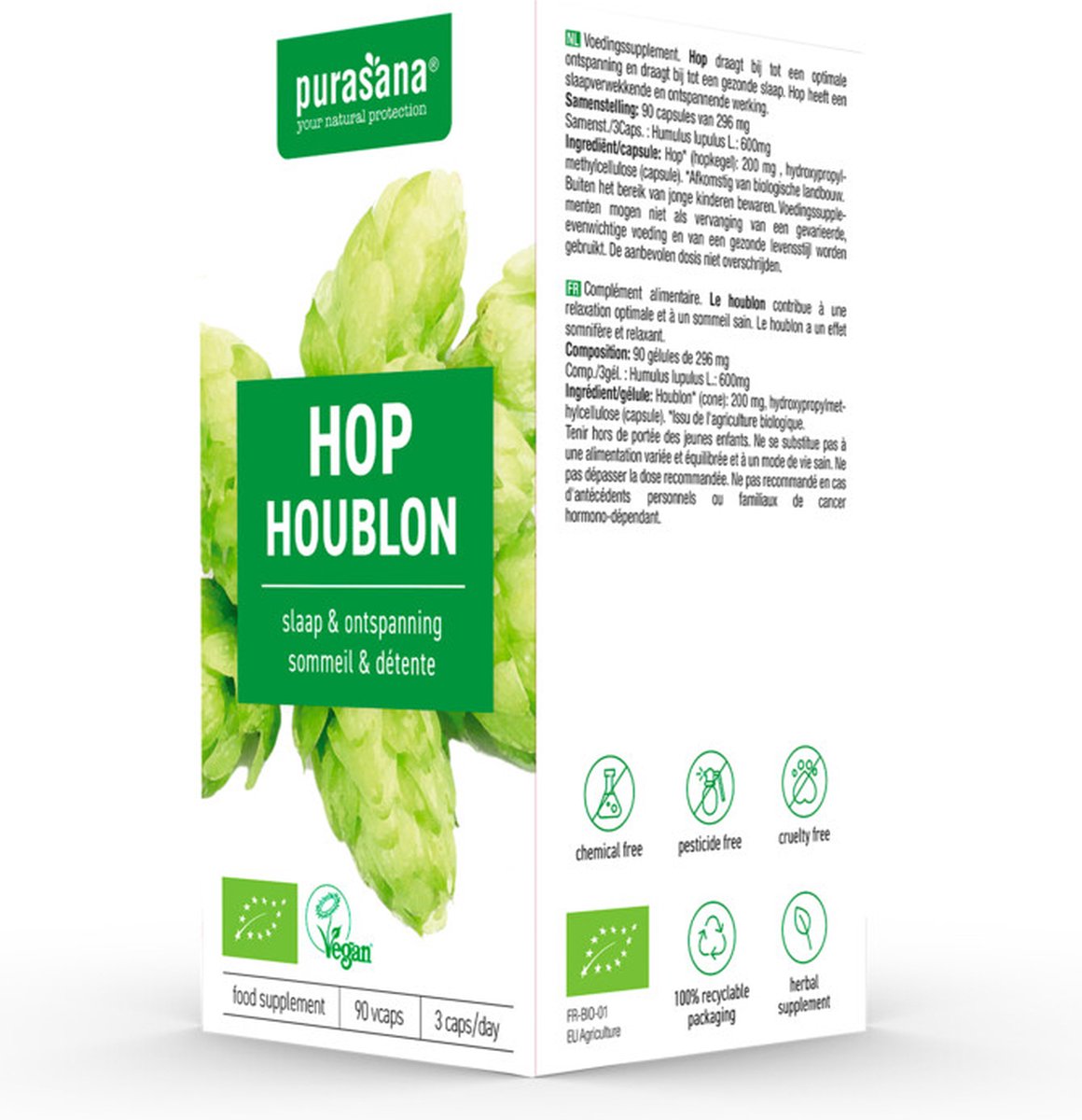 Goedkoopste Purasana Hop 200 mg 90 Vegacapsules